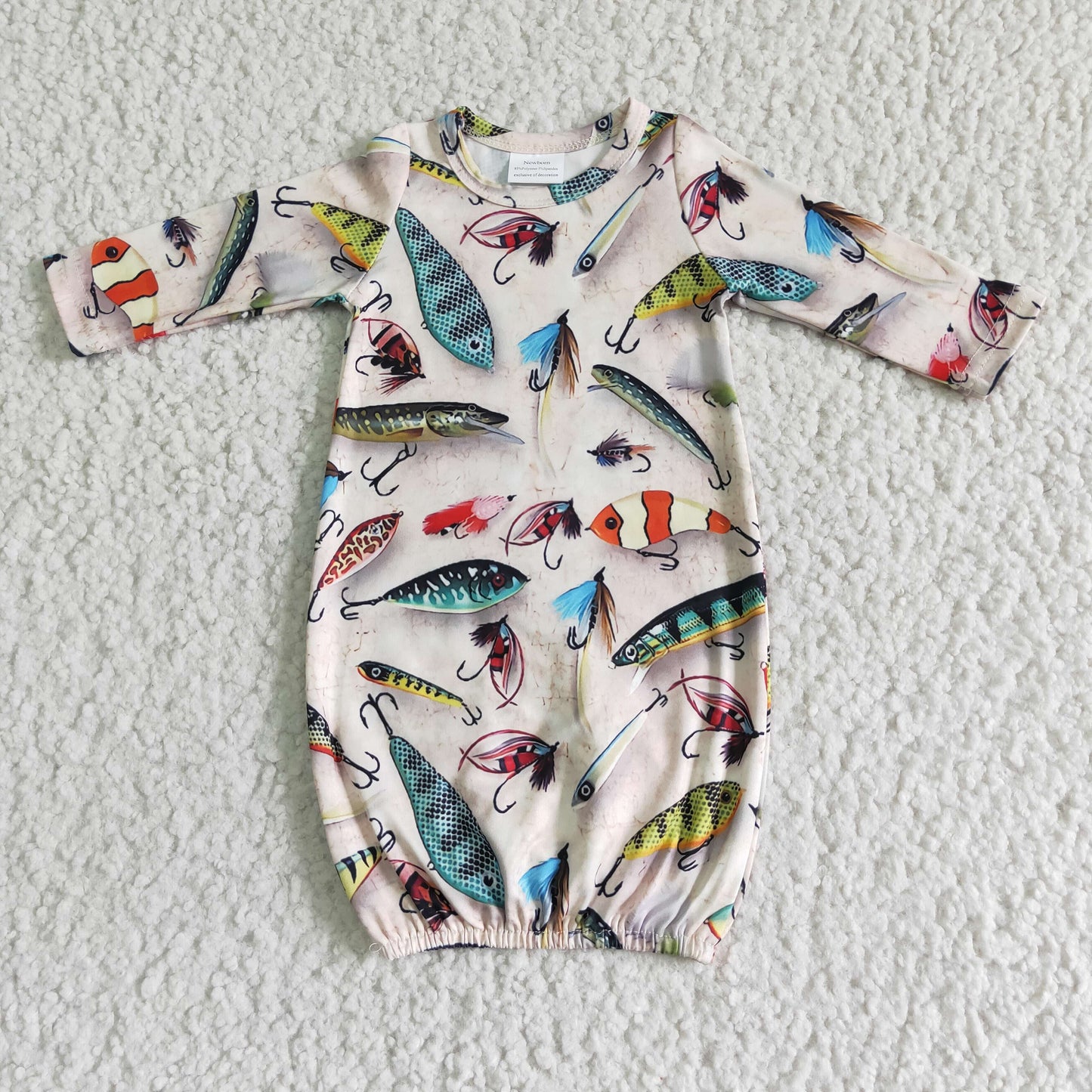 New born baby gown pajamas NB0004