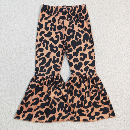 Girls leopard print bell pants   P0053