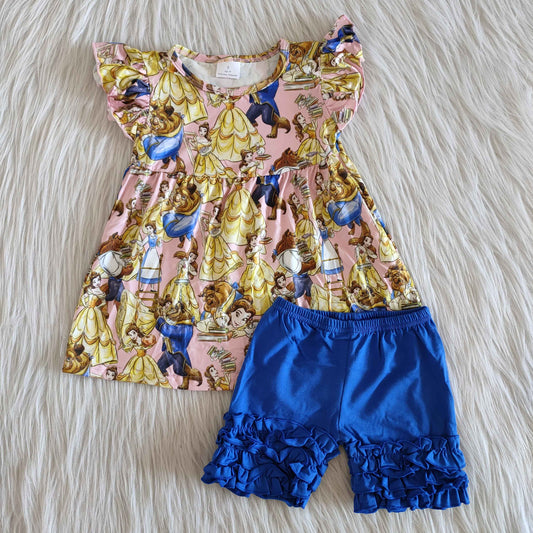 (Promotion)Flutter sleeve icing shorts summer outfits