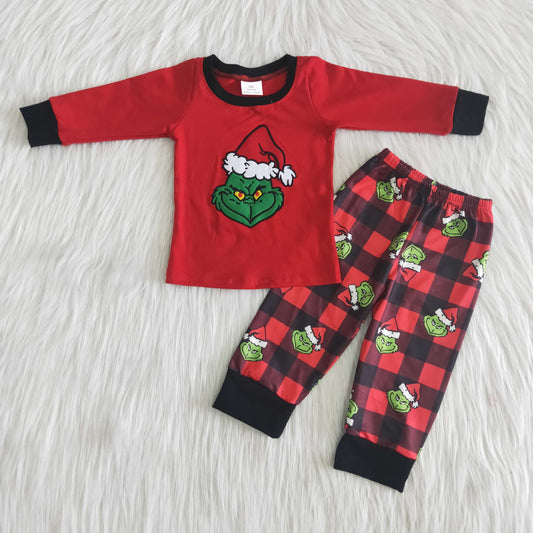 (Promotion) 6 B9-38 Boys long sleeve Christmas pajamas