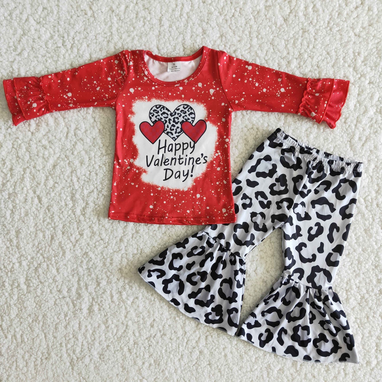 (Promotion)Girls Happy Valentine's Day outfits  6 A33-12