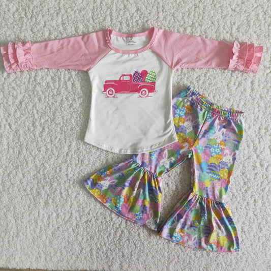 Long sleeve bell bottom pants Easter outfits