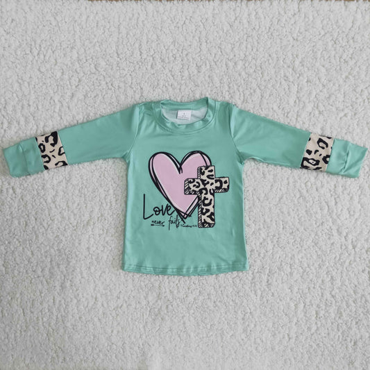 Girls long sleeve Easter top  6 B10-18