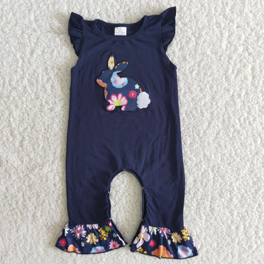 (Promotion)Baby girls romper bunny embroideried styles   B8-11