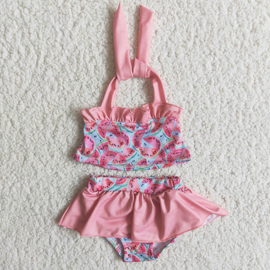 Girls watermelon print swimsuit