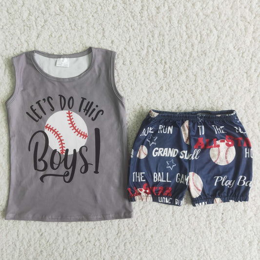 (Promotion)Boys summer sleeveless shorts outfits C8-14