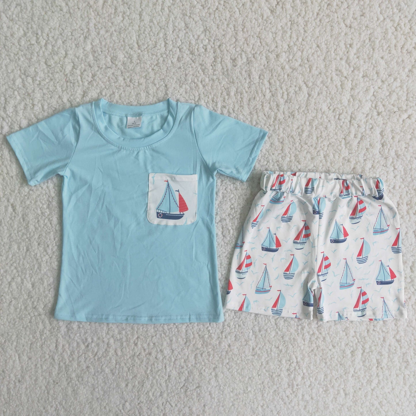 (Promotion)Boys summer short sleeve shorts outfits   A7-11