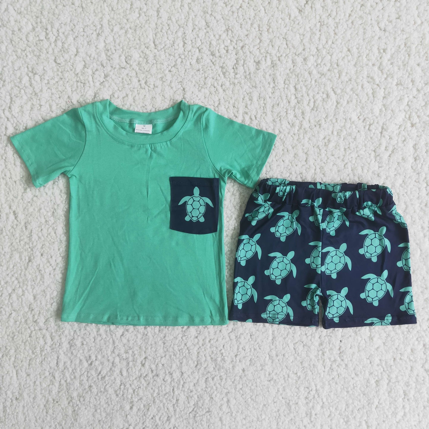 Boys summer short sleeve shorts outfits