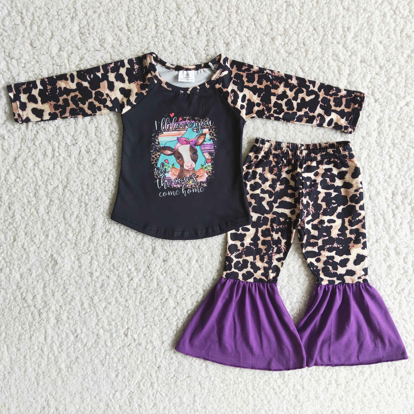 (Promotion) 6 A1-14 I'll love you till the cows come home top leopard bell pants outfits