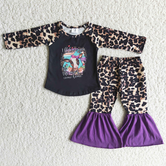 (Promotion) 6 A1-14 I'll love you till the cows come home top leopard bell pants outfits