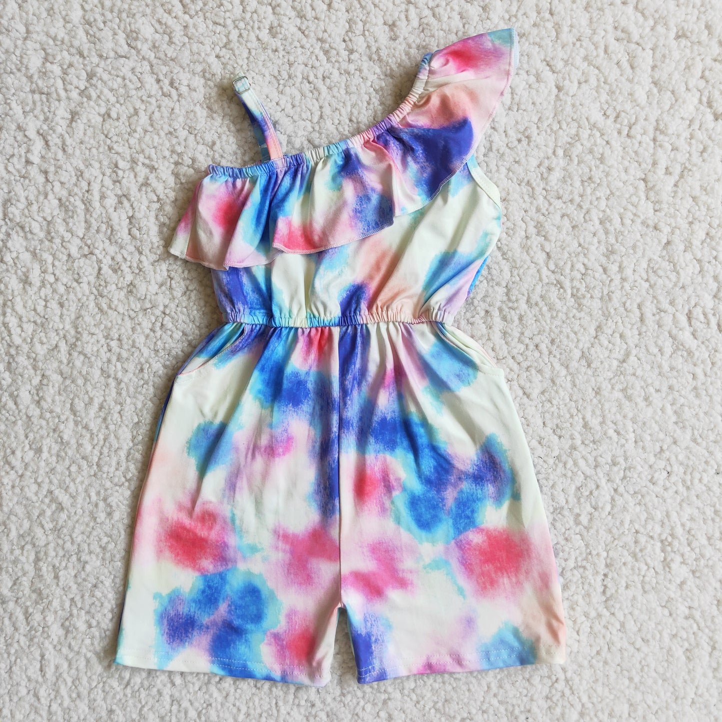 Girls summer tie-dye jumpsuits  A4-23