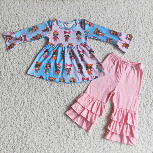 (Promotion) 6 A24-26 Long sleeve ruffles pants outfits