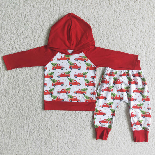 (Promotion)Boy's Christmas hooded outfits   6 A29-28