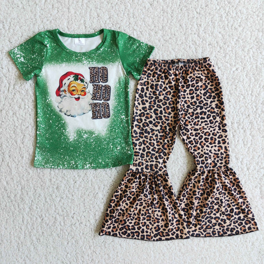 (Promotion)D1-5Short sleeve bell bottom pants Christmas outfits