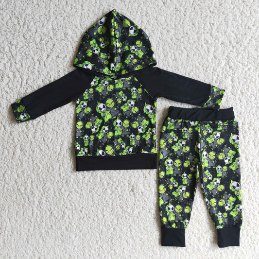 (Promotion) 6 A15-14 Boy's Halloween hooded top outfits