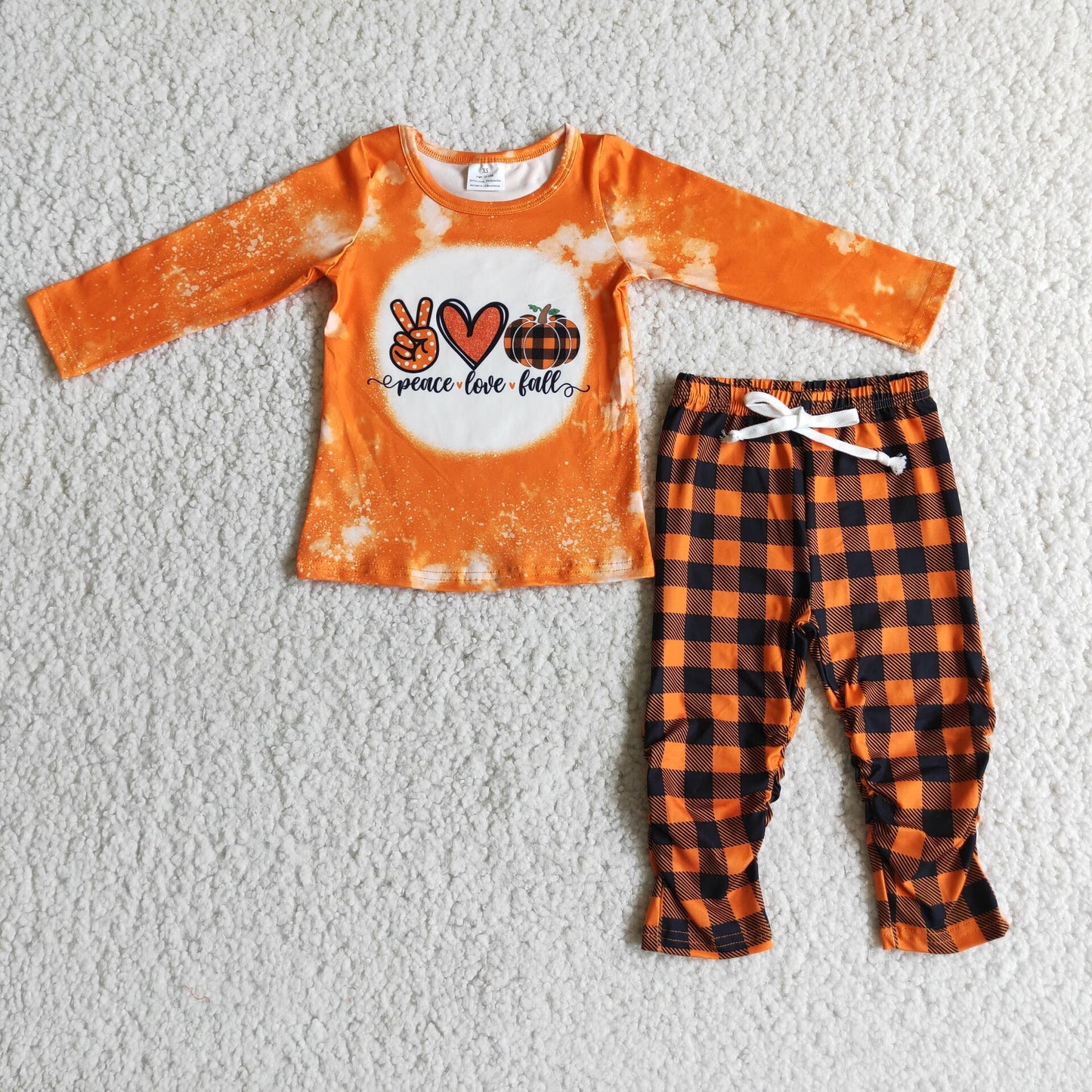 (Promotion) 6 A9-27 Long sleeve legging pants pumpkin outfits