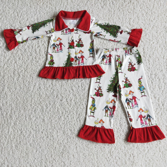 Long sleeve Christmas pajamas   6 A11-29