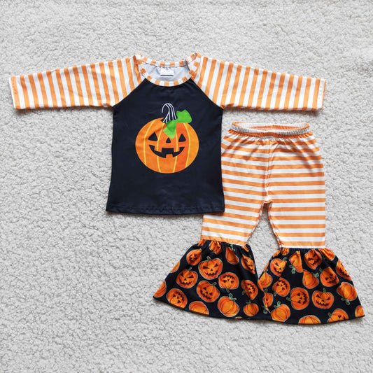 (Promotion) 6 C6-23 Pumpkin bell bottom pants Halloween outfits
