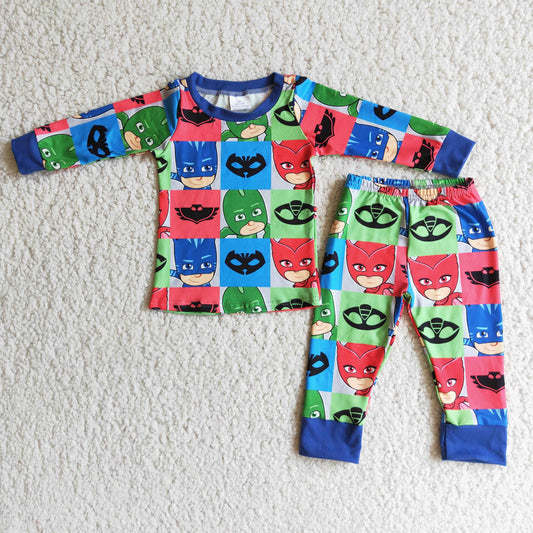 (Promotion) Boys long sleeved pajamas 6 C9-1