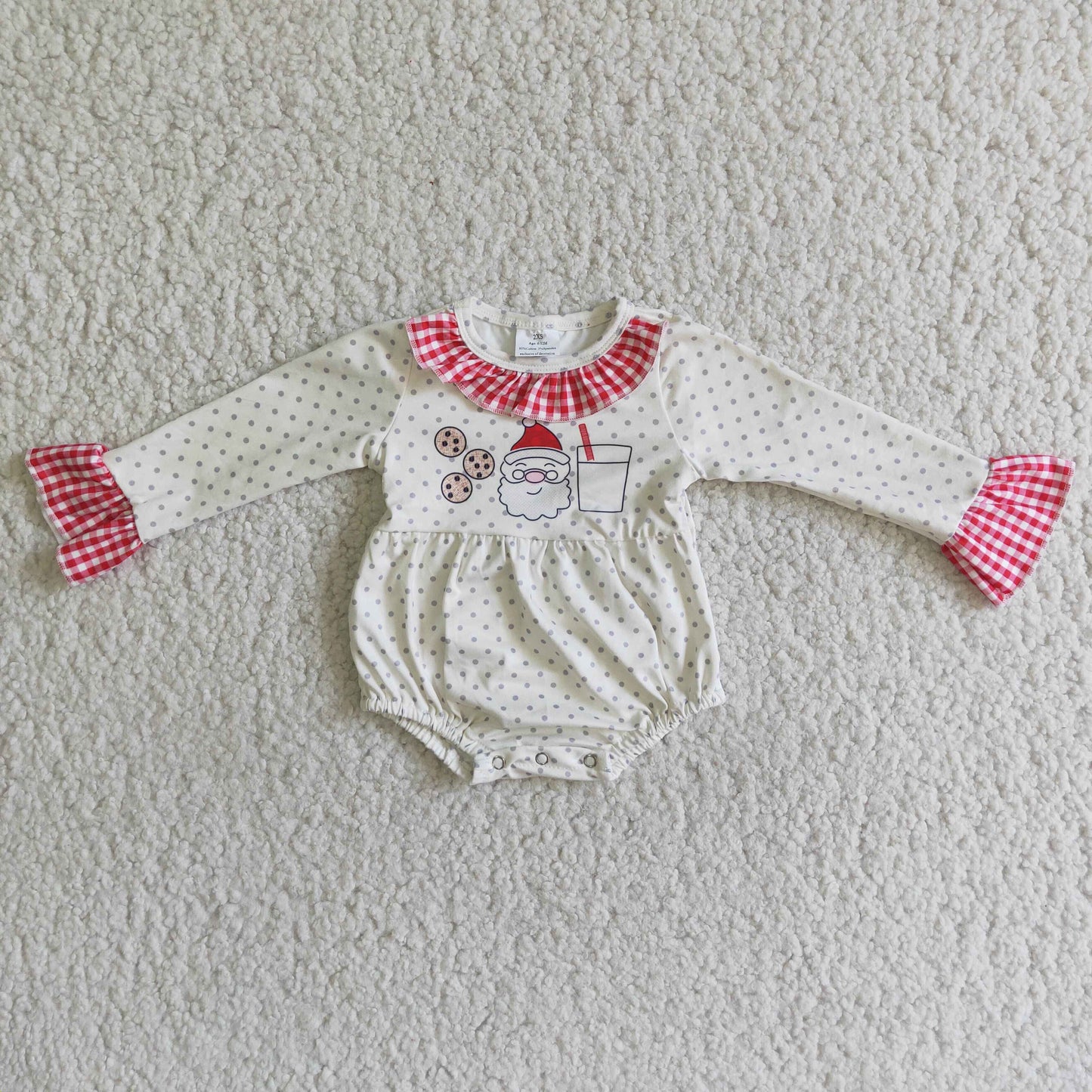 (Promotion)Baby girls Christmas romper  6 A18-12