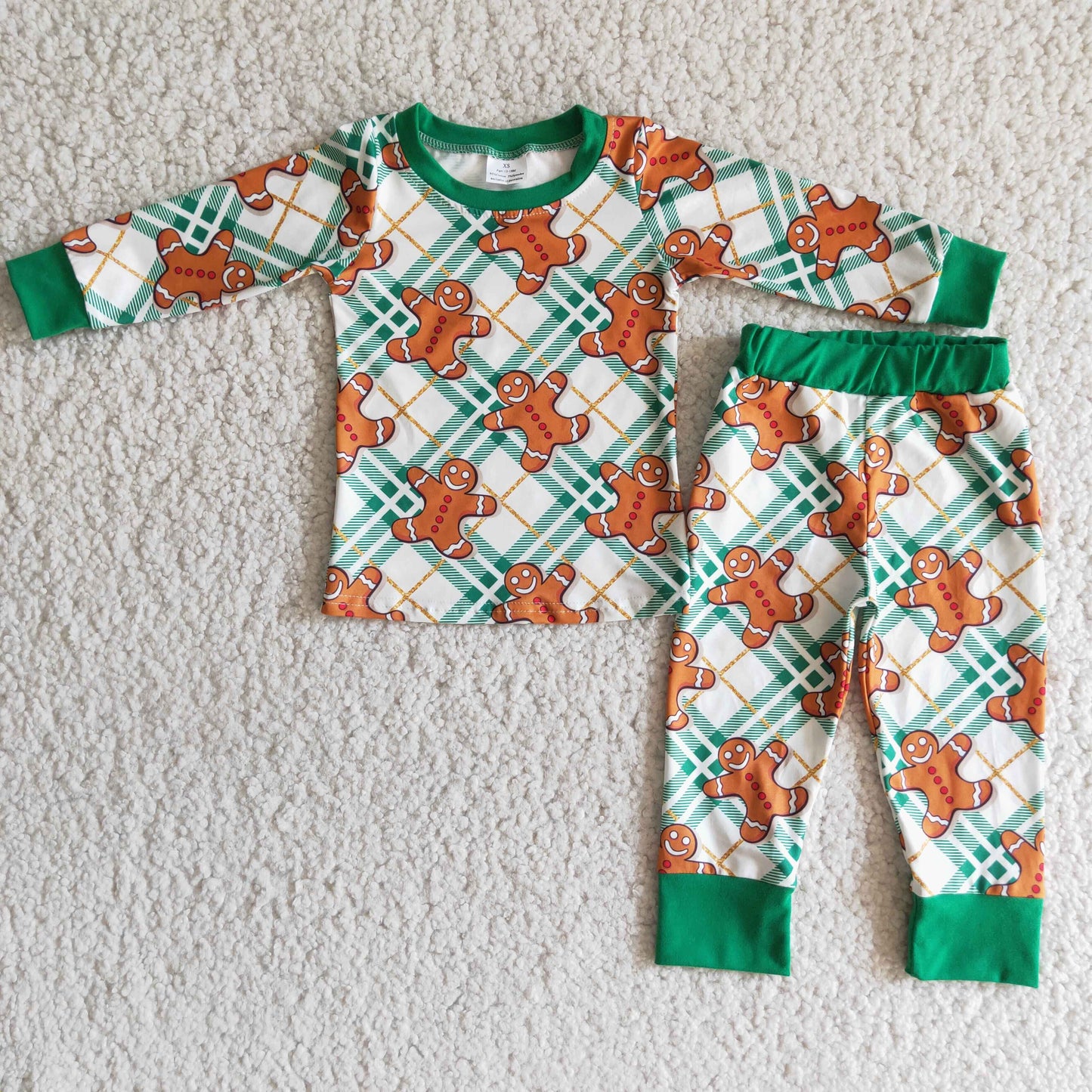 (Promotion)Boys long sleeved pajamas Christmas outfits     6 A3-26