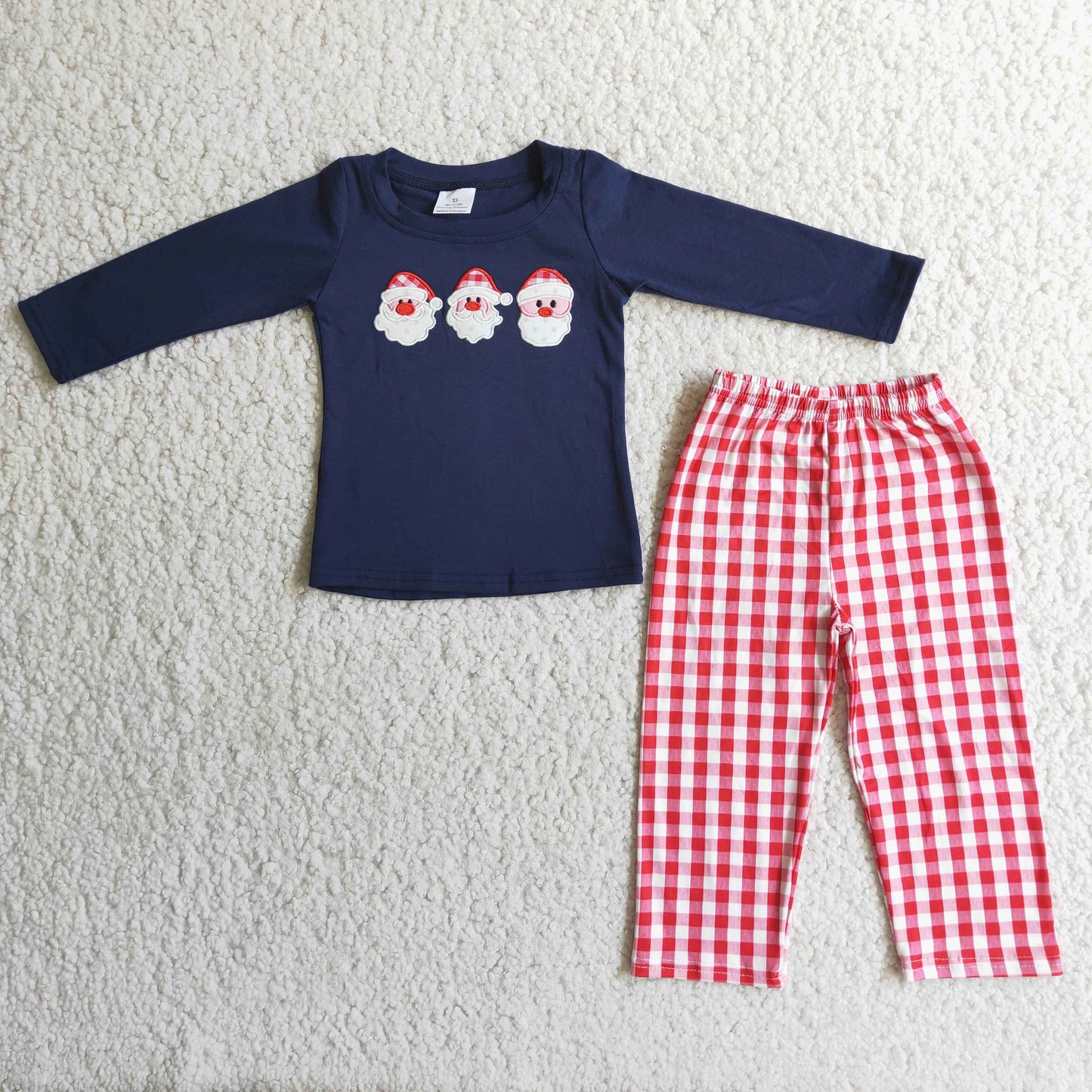 (Promotion) Boy's Christmas embroideried outfits  6 A6-27