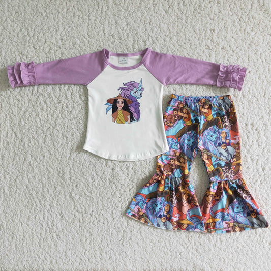 (Promotion)6 B3-17Long sleeve bell bottom pants outfits