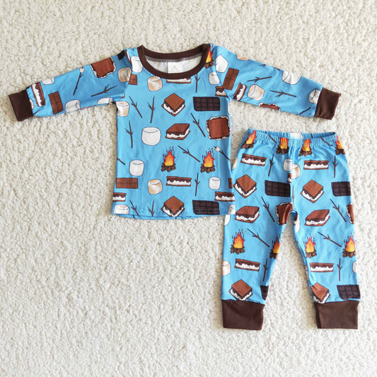 (Promotion)6 A6-3Boys long sleeved pajamas