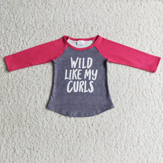 Girls long sleeve Tee shirts   6 A7-18