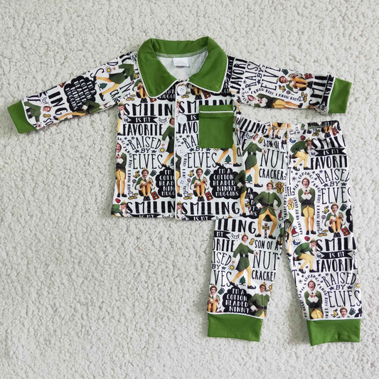 Boys long sleeve Christmas pajamas       6 B12-27