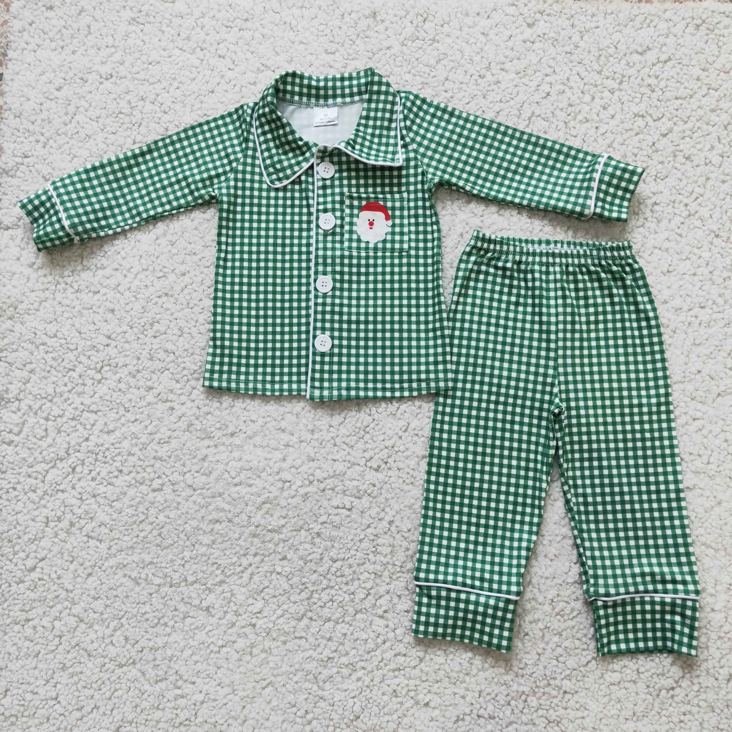 Boys long sleeve Christmas pajamas   6 B3-39