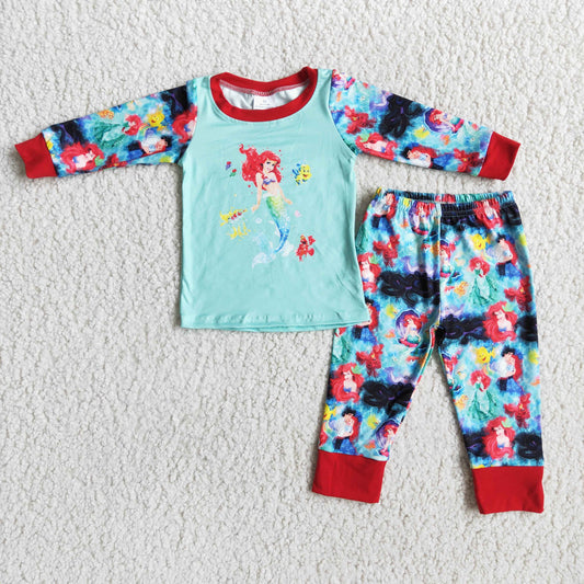 (Promotion)Girls long sleeved pajamas 6 A1-11
