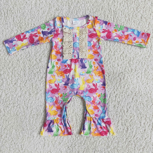 (Promotion)6 A12-3 Long sleeve bunny romper