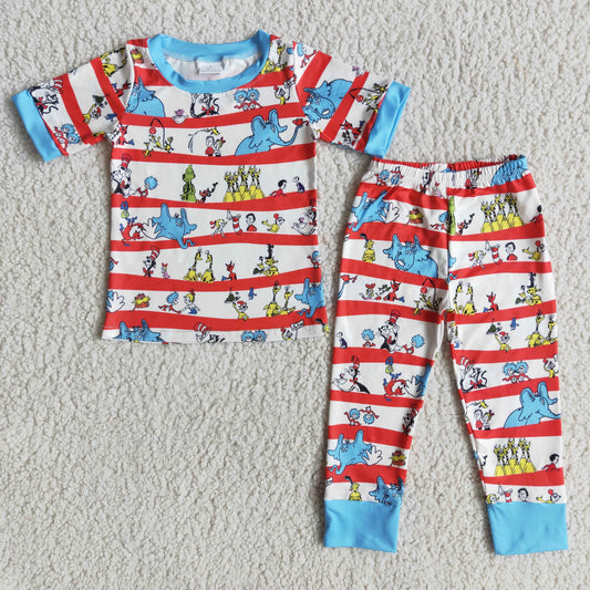 Boys short sleeved pajamas  D11-2