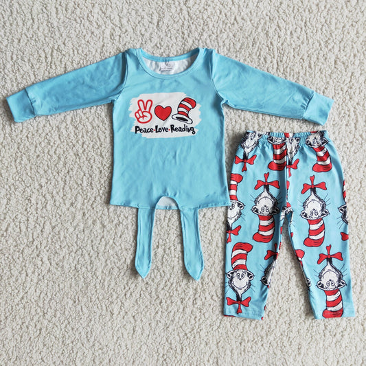 (Promotion)Long sleeve blue outfits 6 B2-8