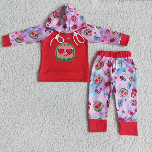 (Promotion) 6 B12-39 Boy's hooded Valentine's Day outfits