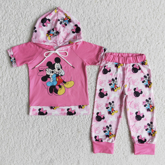 (Promotion)E6-27 Girl's hooded Valentine's Day outfits
