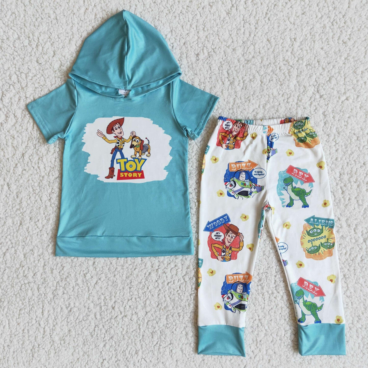 (Promotion) Boy's short sleeve hooded outfits