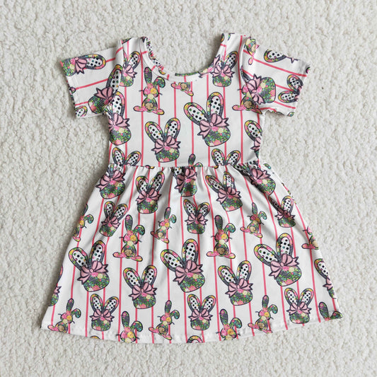 (Promotion)E5-18Short sleeve bunny dress