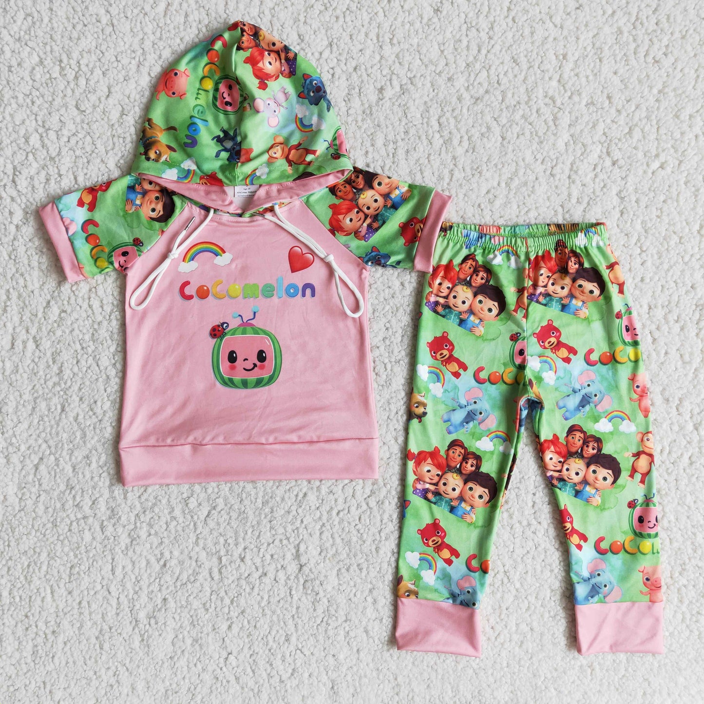 (Promotion) E11-26 Boys and girls hooded outfits