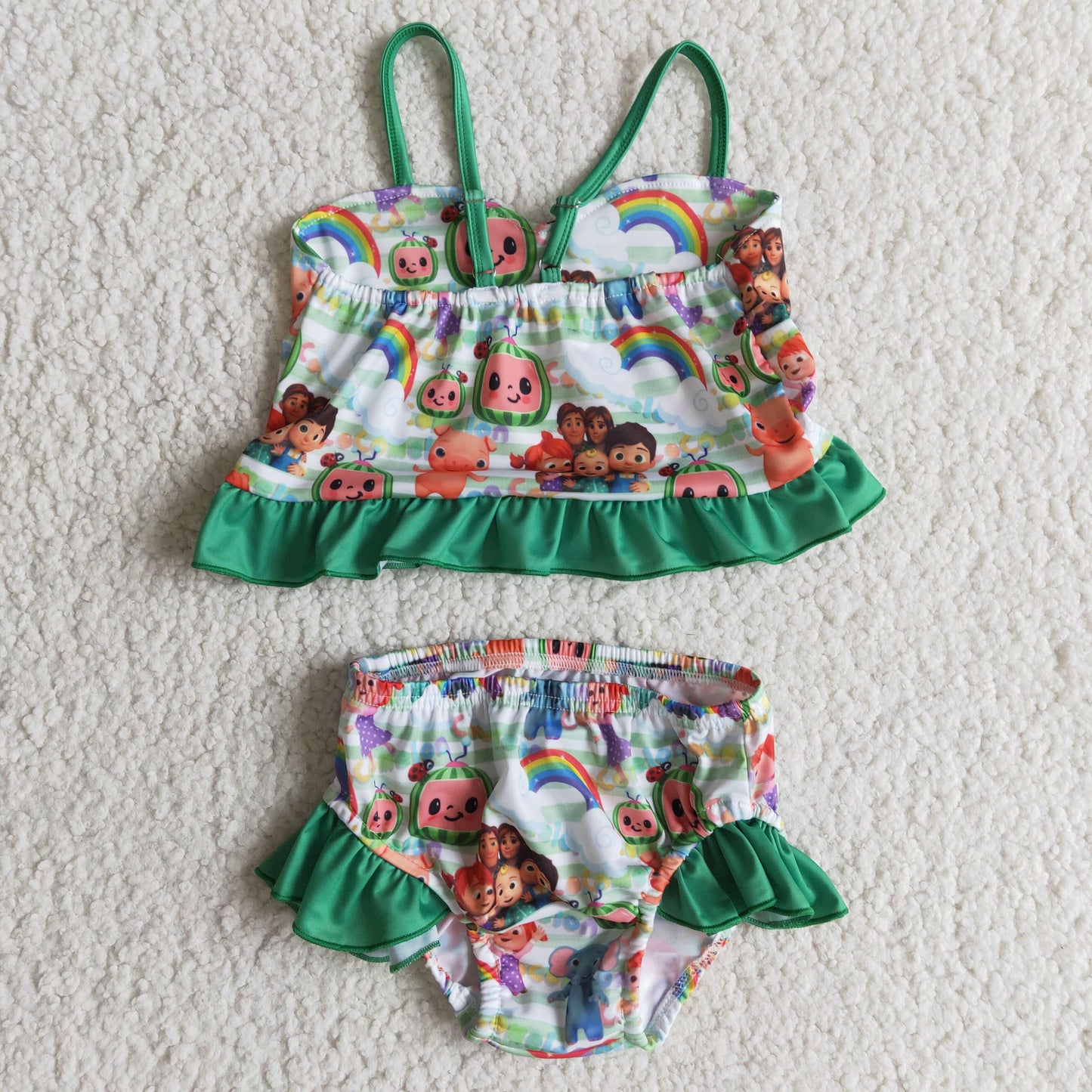 (Promotion)E11-20 Girls cartoon print swimsuit