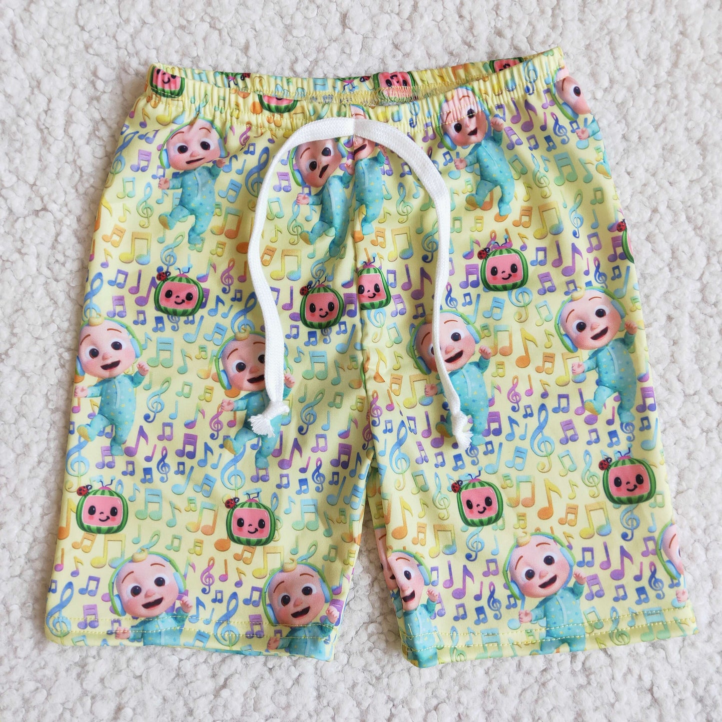 (Promotion)E1-1 Boys cartoon watermelon swim trunks