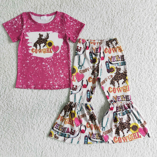 (Promotion) C1-27 Cowgirl western bell bottom pants outfits