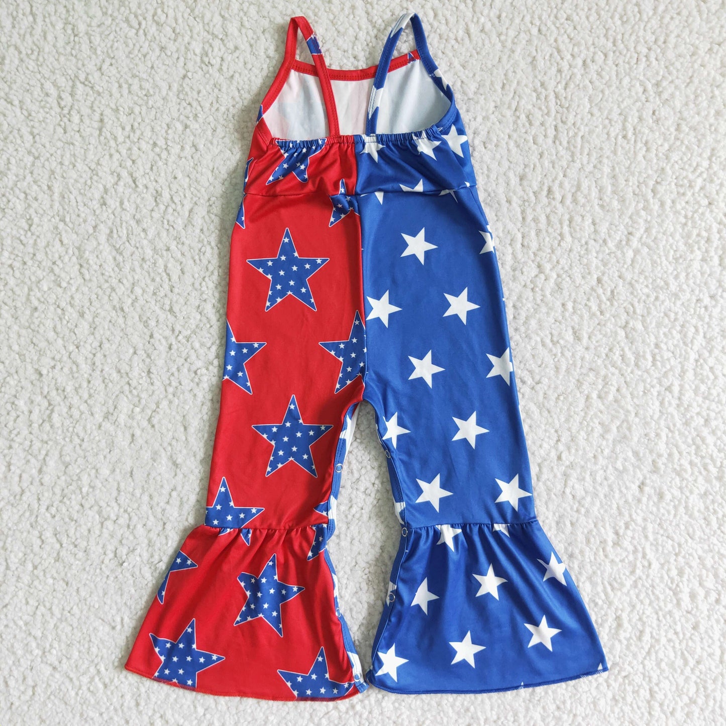 Stars sleeveless 4th of July jumpsuit  SR0058