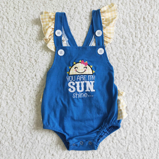 Baby girls bubble embroidery romper   SR0035