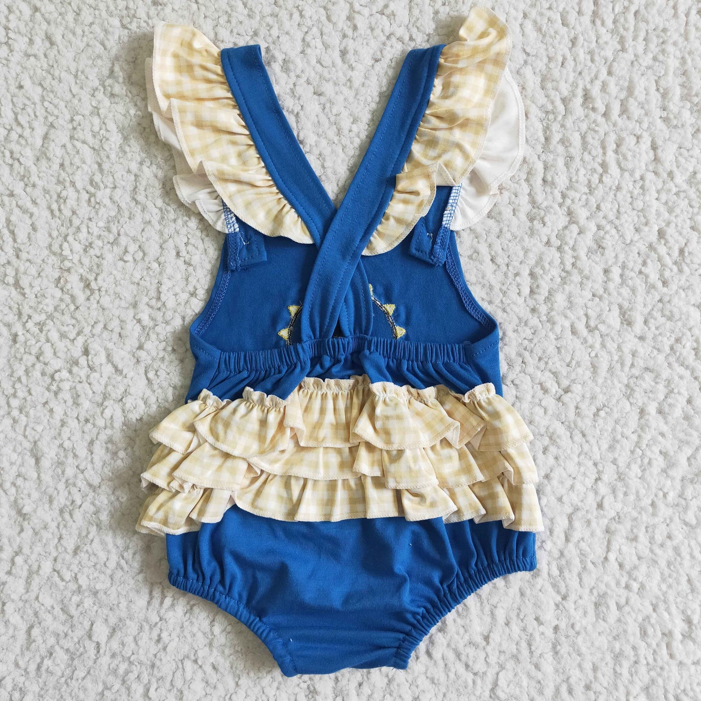 Baby girls bubble embroidery romper   SR0035