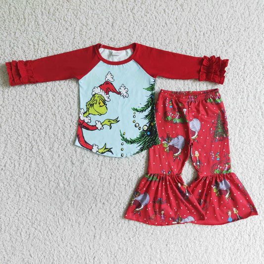 (Promotion)Girls Christmas outfits   6 A17-14