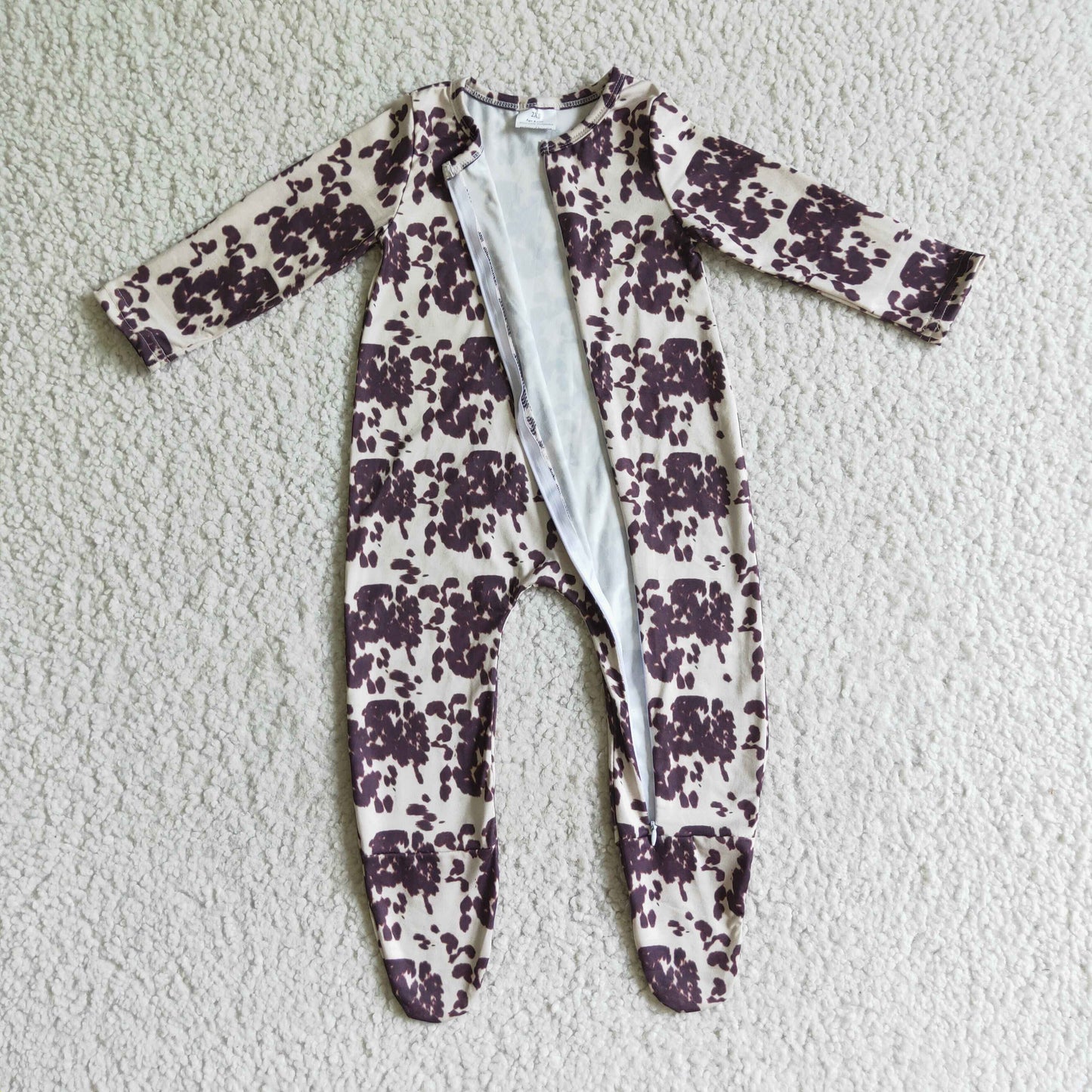 Baby fall FOOTED romper      LR0068