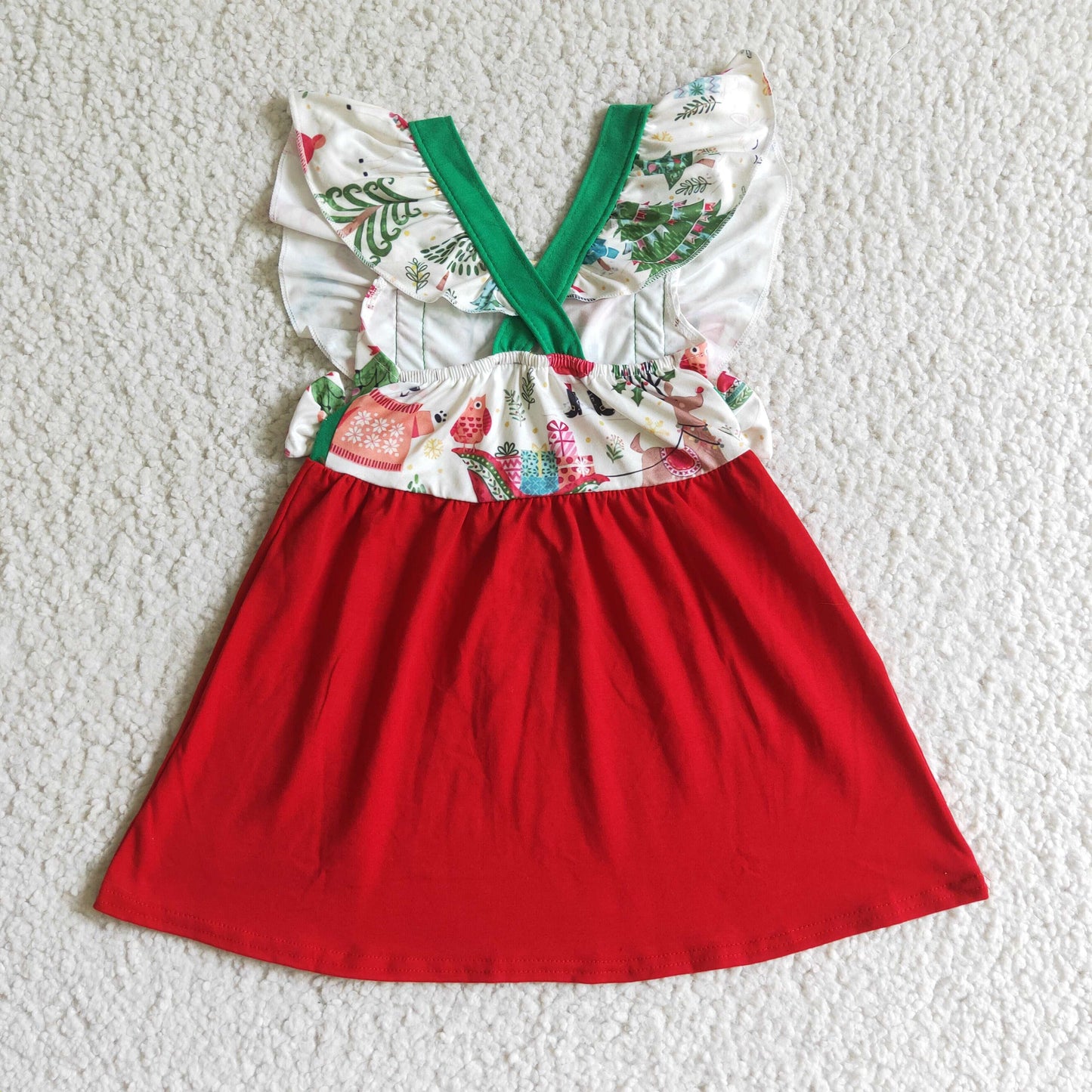 (Promotion)Girls Christmas dress      GSD0142