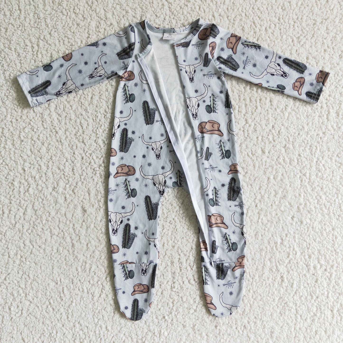 Baby boys FOOTED fall romper      LR0153